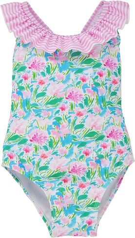 Girls' UPF 50+ Mindy Crossback Swimsuit in Saudi Arabia