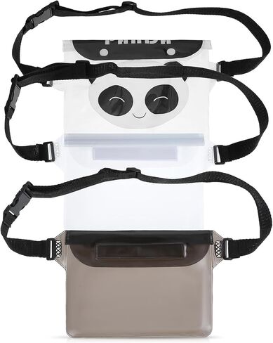 Waterproof Waist Pouch, 3 Pcs Waterproof Belt Bags for Swimming, Water Proof Fanny Pack with Adjustable Waist Strap & Screen Touch Sensitive for Swimming Boating Beach (3 Colors) in Saudi Arabia