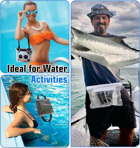 Waterproof Waist Pouch, 3 Pcs Waterproof Belt Bags for Swimming, Water Proof Fanny Pack with Adjustable Waist Strap & Screen Touch Sensitive for Swimming Boating Beach (3 Colors) in Saudi Arabia
