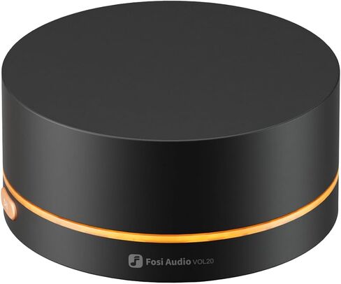 Fosi Audio VOL20 Black Bluetooth Volume Control Knob, USB Multimedia Controller for PC/Gaming/Home Audio/Desktop, RGB Lighting Customization Multi-Function Button with Adjustment in Saudi Arabia