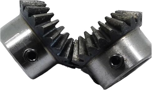 Bevel Gear 1.5M 25Teeth Inner Hole 8/10/12/14/15/16/17/18mm M5 Screw Fixed Gear 90 Degrees Meshing Angle Steel Gears(17mm keaway5mm,14pcs 1.5M25 Teeth) in Saudi Arabia