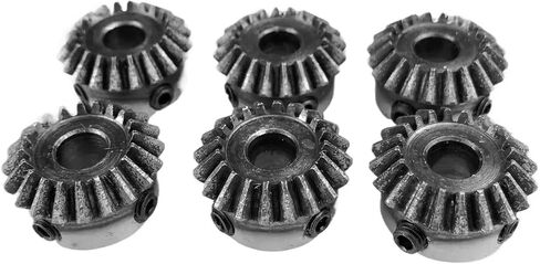 1pc Bevel Gear 2M 12Teeth with Inner Hole 6mm 7mm 8mm 10mm 12mm 90 Degree Drive Commutation Steel Gears with Screw(6mm,12pcs 2M 12 Teeth) in Saudi Arabia