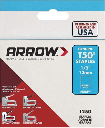 Arrow Fastener 50824 1/2" T50 Staples in Saudi Arabia