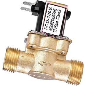 12 فولت 24V 220V DN20 النحاس الكهربائي الصمام الكهربائي مفتاح تدفق مدخل هواء الماء لصمام سخان المياه الشمسية 1pcs (220 فولت ، 1/2 بوصة) in Kuwait