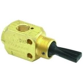 TV-4DMP 3-Position 4-Way Valve ، تبديل بلاستيكي ، 1/8 "NPT ، 4.5 SCFM في 50 رطل/بوصة مربعة ، 7.5 SCFM في 100 PSIG in Kuwait