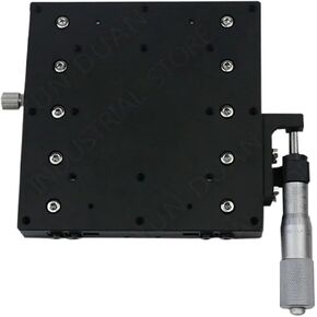 125 * 125mm X Axis Manual Displacement Trimming Platform Cross Roller Guide Way Linear Stage Sliding Table High Precision LX125-R 1Pcs in Saudi Arabia