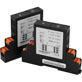 DC Signal Isolator Input 4-20mA 0-5/10V Output 0-5/10V 4-20mA Power Supply DC24V 1 in 2 Out 2 in 2 Out Plug-in Signal Isolator Sensor(1Input 1Output,Input 0-75MA_Output 4-20MA_DC24V) in Saudi Arabia