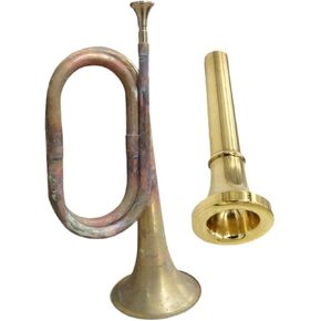 DYNWAVE Blowing Bugle Music Instrument Professional Cavalry Trumpet Marching Bugle for in Kuwait