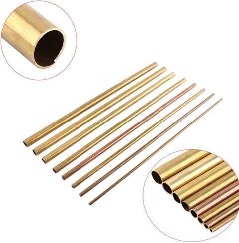 Brass Tubes Length 200mm 300mm 500mm Diameter 18mm 20mm Wall Cutting Tool Parts(200mm 20x18mm) in Kuwait