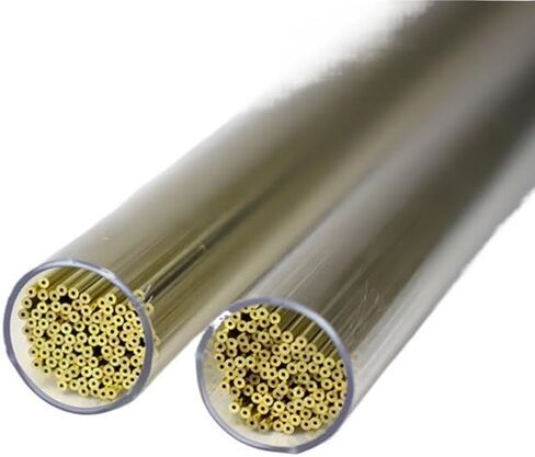 20pcs Multi Hole Brass Tube For Drilling Machine Wire Cutting Accessories Slow Running Electrode Consumables Piercing(2.0x400mm) in Kuwait