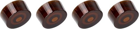 Banworks '60s Style Electric Guitar Control Knobs Metric 18-Spline 2 Tone 2 Volume Knobs 6mm (15/64") Speed Knobs for Epiphone Les Paul SG Electric Guitars Pack of 4 JT/XN-02 Golden/Black in Saudi Arabia