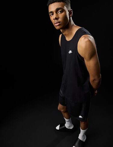 Nike NSW Futura Embossed Club Tank Top Black/White MD in Saudi Arabia
