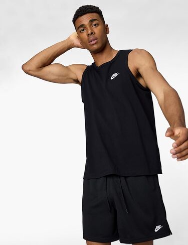 Nike NSW Futura Embossed Club Tank Top Black/White MD in Saudi Arabia
