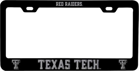 Texas Tech Red Raiders Laser Laser Plate Metal Plate Frame Black Proace Collegiate Product رسميًا in Saudi Arabia