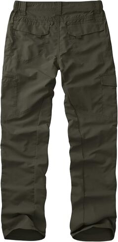Mens Lightweight Cargo Hiking Patns Quick Dry Outdoor Work Pants with 6 Pockets Fishing Safari Pants in Saudi Arabia