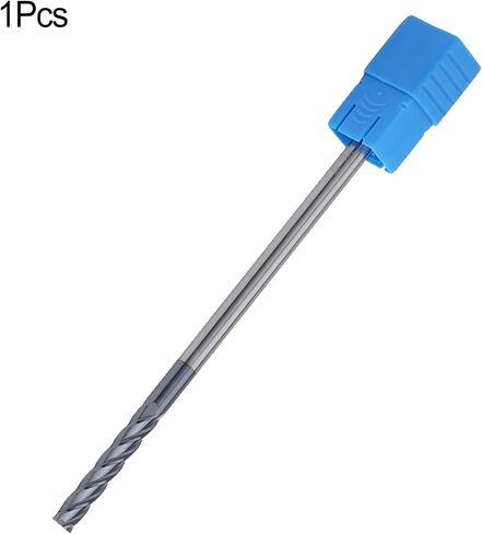 Carbide Square End Mill Cutter, 4 Flute Extra Long Shank 6Mm*150mm Carbide End Mill for Milling Alloy Steels, Hardened Steel, Metal & More in Saudi Arabia