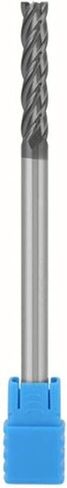 Carbide Square End Mill Cutter, 4 Flute Extra Long Shank 6Mm*150mm Carbide End Mill for Milling Alloy Steels, Hardened Steel, Metal & More in Saudi Arabia