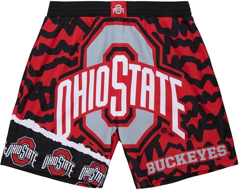 Mitchell & Ness Michigan Wolverines Mens NCAA Jumbotron 2.0 Sublimated Navy/Maize Shorts in Saudi Arabia