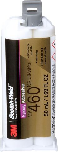 3M Scotch-Weld 08968 Epoxy Adhesive DP460NS Off-50mL, DP460NS, White in Saudi Arabia