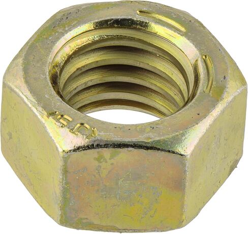 5/16"-18 Finished Hex Nuts Grade 8 Coarse Med. Carbon Zinc-Yellow CR6 - Pack of 25 in Kuwait