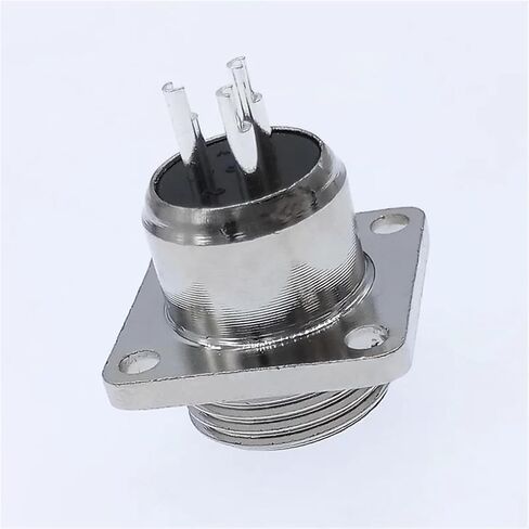 GX12 Square Base Connector Flange Socket 2-7pin Diam 12mm 1Pcs(4P) in Saudi Arabia
