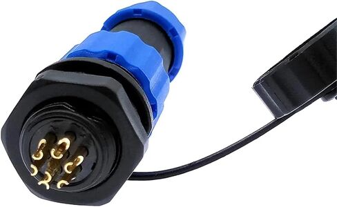 SP13 Connector IP68 2-7pin Cable Connectors 1Pcs(Back Nut,6p) in Saudi Arabia