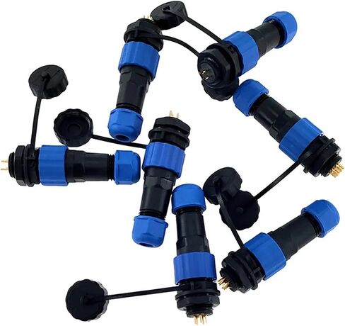 SP16 IP68 Power Cable Connectors Set Male Female Socket 2-9Pin for Electrical Wiring 1Pcs(Back Nut 5P) in Saudi Arabia