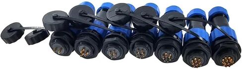 SP16 IP68 Power Cable Connectors Set Male Female Socket 2-9Pin for Electrical Wiring 1Pcs(Back Nut 5P) in Saudi Arabia