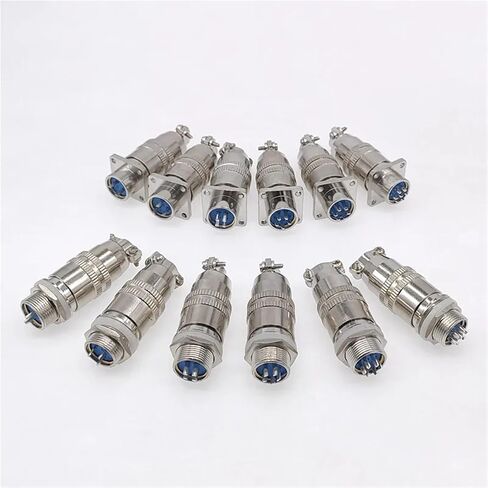 موصل الطيران 12 مم XS12 مقبس مربع دائري سريع للدفع 2-7Pin 3A 400V الذكور والإناث 1PCs (دائري 2P) in Saudi Arabia