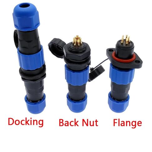 SP13 Connector IP68 2-7pin Cable Connectors 1Pcs(Back Nut,6p) in Kuwait