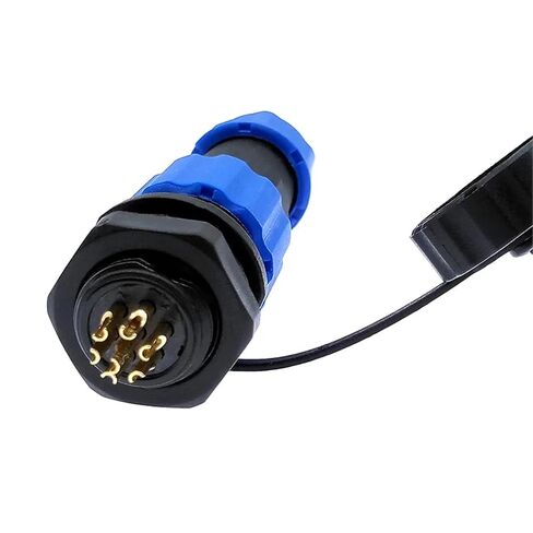SP13 Connector IP68 2-7pin Cable Connectors 1Pcs(Back Nut,6p) in Kuwait