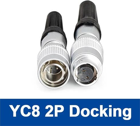 YC8 Mini Circular Connector Docking Sensor Connector Push Pull Self Lock 8mm 2-7pin 1Pcs(2Pin) in Saudi Arabia