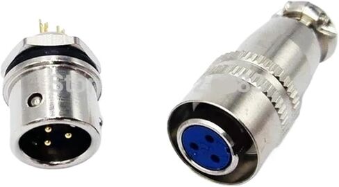 8mm XS8 2Pin Connector 3Pin 4Pin Socket Male Female Push Pull Self-Locking Complete Set 1Pcs(3P) in Saudi Arabia