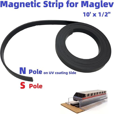 Monopolar Magnetic Tape 1/2" for Maglev Train Science Project Replacement,Thickness 0.12 Inches (Length 10 feet) in Saudi Arabia