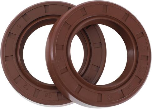 Universal Oil Seal TC Seal Ring Rotary Shaft Seal 35x56x12mm High Pressure FKM Rubber Brown 2 Pcs in Saudi Arabia