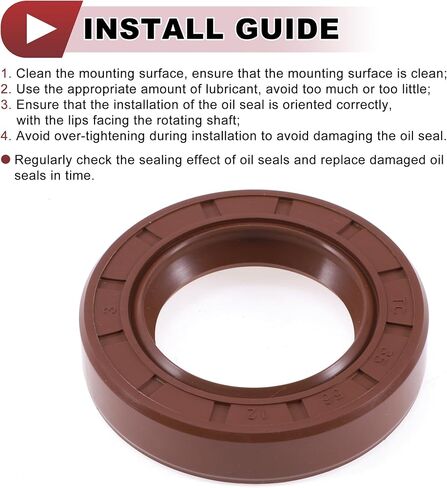 ختم الزيت العالمي TC ختم الختم ختم دوار عمود دوار 35x56x12mm الضغط العالي FKM Rubber Brown 2 PCS in Kuwait