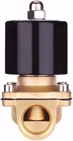 Normally Closed Brass Electric Solenoid Valve DN8 DN10 DN15 DN20 DN25 N/C Pneumatic Valve for Water Oil Air 12V/24V/220V/110V(220 V-China,DN20) in Saudi Arabia