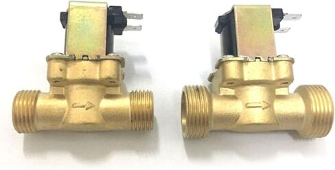 Valve 1pcs Flow Switch G1/2'' Brass Solenoid Valve N/C 12v 24v 220v G3/4'' for Water Heater(220v,0.5 Inch) in Saudi Arabia