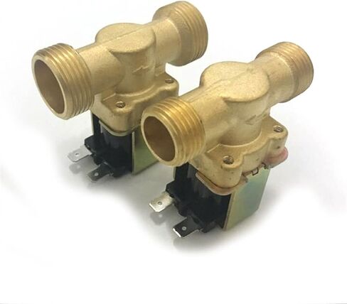 Valve 1pcs Flow Switch G1/2'' Brass Solenoid Valve N/C 12v 24v 220v G3/4'' for Water Heater(220v,0.5 Inch) in Saudi Arabia
