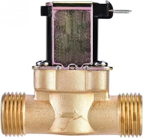 Valve DC24V AC220V 3/4inch 1/2inch Electric Solenoid Magnetic Valve Normally Closed Brass Valves for Water Control Water Valve(220v,0.75 Inch) in Saudi Arabia