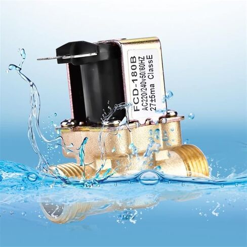 Valve DC24V AC220V 3/4inch 1/2inch Electric Solenoid Magnetic Valve Normally Closed Brass Valves for Water Control Water Valve(220v,0.75 Inch) in Saudi Arabia
