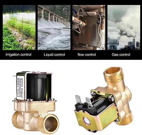 Valve DC24V AC220V 3/4inch 1/2inch Electric Solenoid Magnetic Valve Normally Closed Brass Valves for Water Control Water Valve(220v,0.75 Inch) in Saudi Arabia