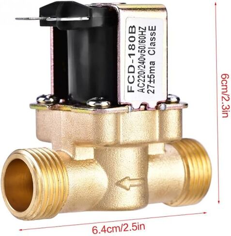 Valve DC24V AC220V 3/4inch 1/2inch Electric Solenoid Magnetic Valve Normally Closed Brass Valves for Water Control Water Valve(220v,0.75 Inch) in Saudi Arabia