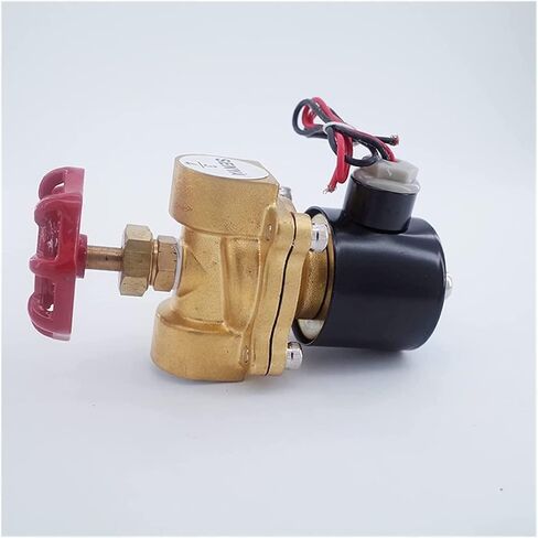 2way Air Gas Water Copper Solenoid Valve Manual Emergency Switch G1/2 3/4 Inch Normally Close Full Brass Coil Valve Wire Useful(220v,3/4inch) in Saudi Arabia