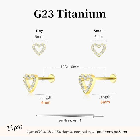 مسطح عشيق بطولة غضروف الأقراط لنساء للنساء 18G التيتانيوم الذهب tragus cz flatback helix silverless piercing 14k صغير الأزرار الصغيرة المجوهرات in Kuwait