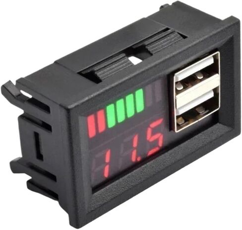 1PCS Digital Voltmeter Tester 12V (12 فولت الأحمر) in Saudi Arabia