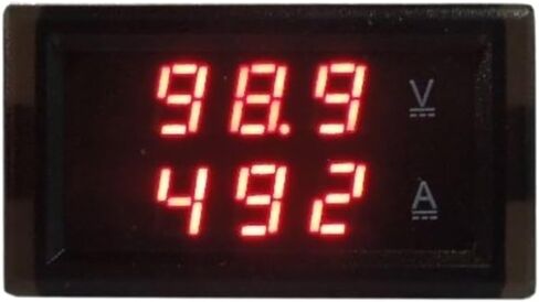 1PCS YB28VA Digital DC Voltmeter DC 100V-600V + SENSOR (DC200A ، DC0-600V (RED-Blue)) in Saudi Arabia