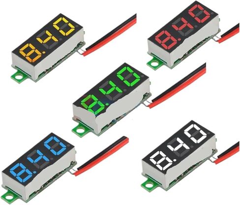 1pcs 0.28 بوصة LED DC Digital Voltmeter 2 سلك (أزرق) in Saudi Arabia