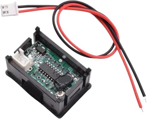 5-Piece 0.36 Inch DC LED Digital Display Voltmeter(5pcs Red LED,DC 2.3-30V 2cable) in Saudi Arabia