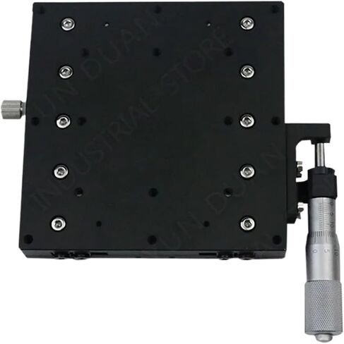 125 * 125mm X Axis Manual Displacement Trimming Platform Cross Roller Guide Way Linear Stage Sliding Table High Precision LX125-R 1Pcs in Saudi Arabia
